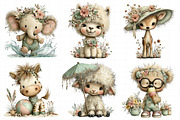 Whimsical Summer Animal Clipart Bund, an Illustration by Daily.Designs (Thumbnail 3 of 7)
