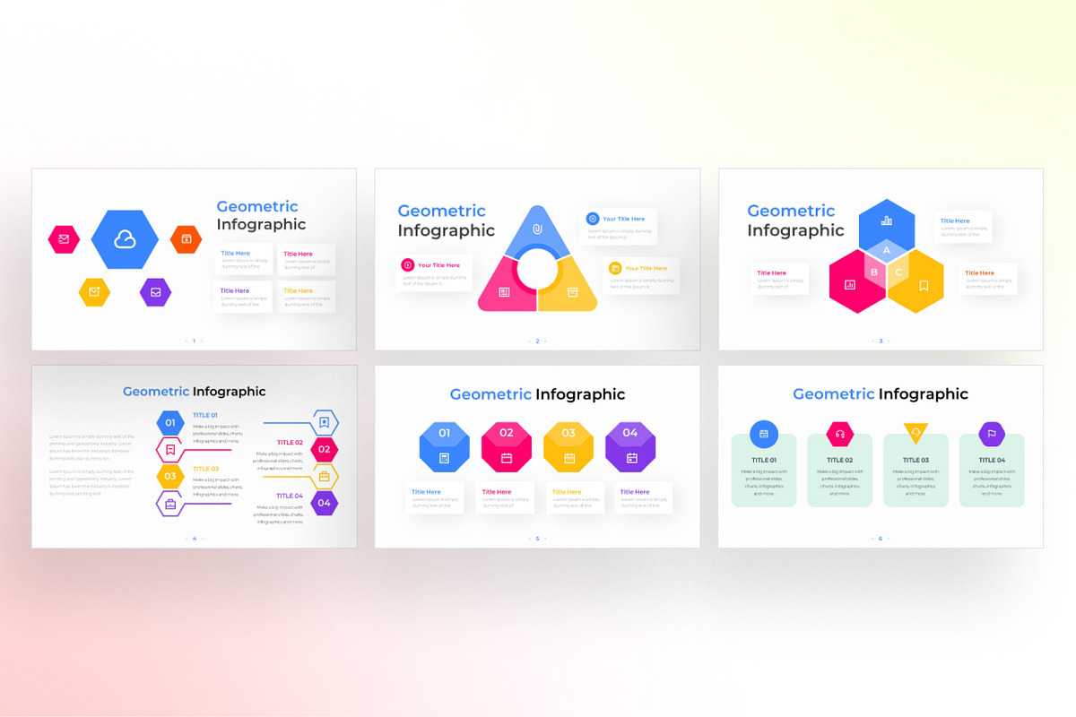 Geometric PowerPoint - Infographic Template | Creative Market