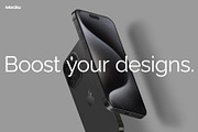 iPhone PRO 15 Mockup Collection, an iPhone Mockup by Mocku (Thumbnail 7 of 14)