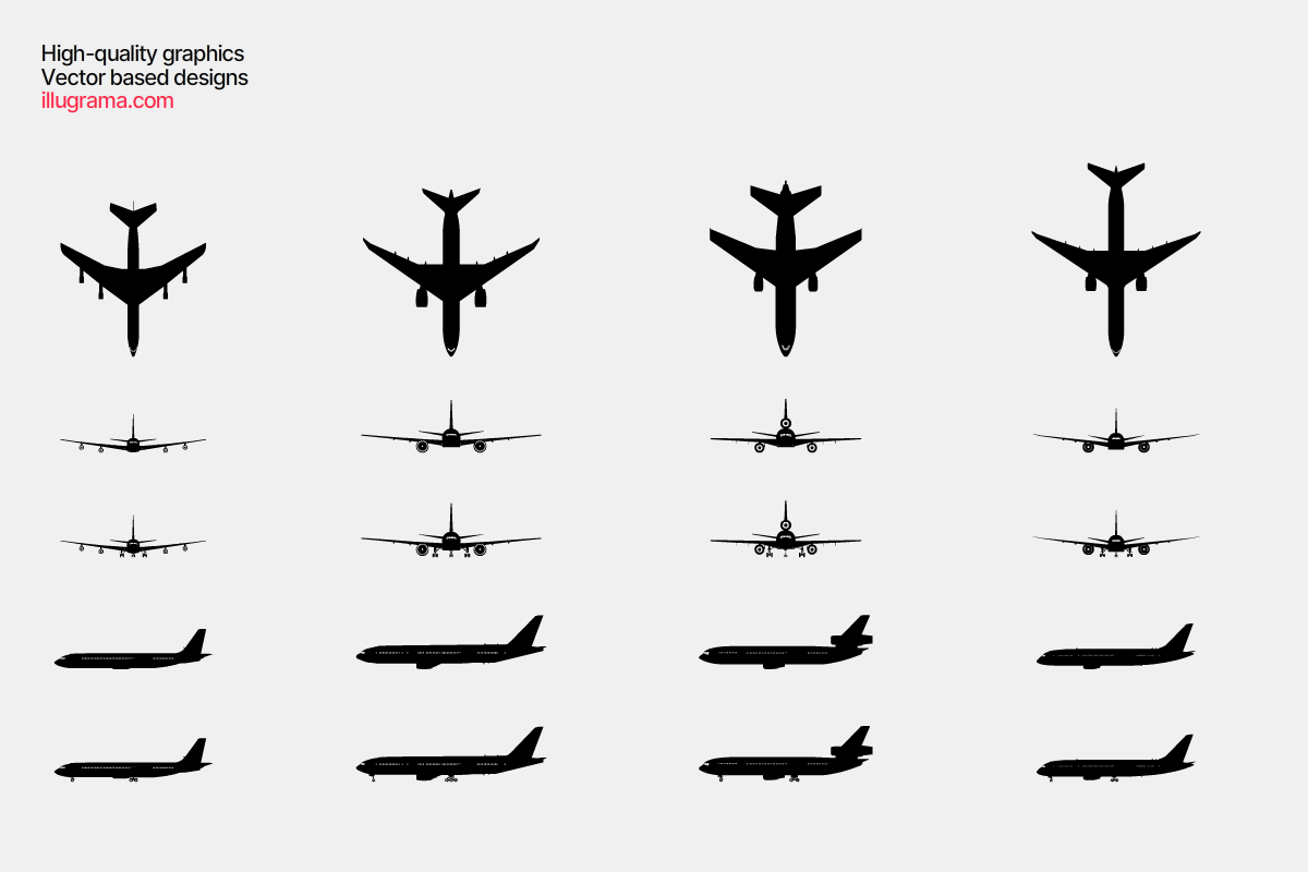 Airplanes - Modern Graphics, an Illustration by illugrama (Photo 4 of 9)
