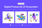 Animated Digital Product UX, a Technology Illustration by Creative Stall (Thumbnail 1 of 4)
