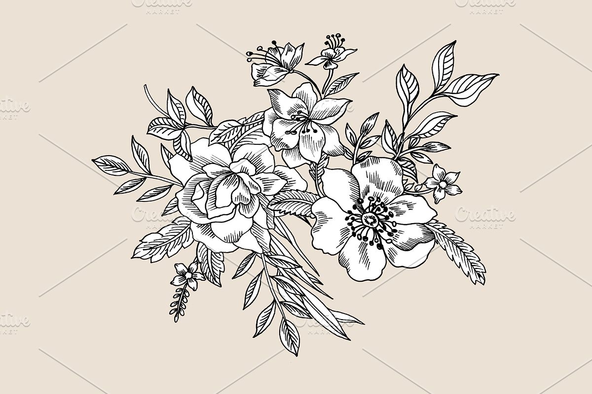 Bunchy Floral, an Object Graphic by VictoriaKStudio (Photo 2 of 6)