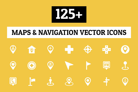 125 Maps And Navigation Vector Icon
