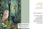The Friendly Forest Postcard Designs, an Animal Illustration by The Dutch Lady Designs (Thumbnail 5 of 7)