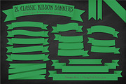 Green Ribbon Banner Clipart, an Illustration by Amanda Ilkov (Thumbnail 2 of 4)