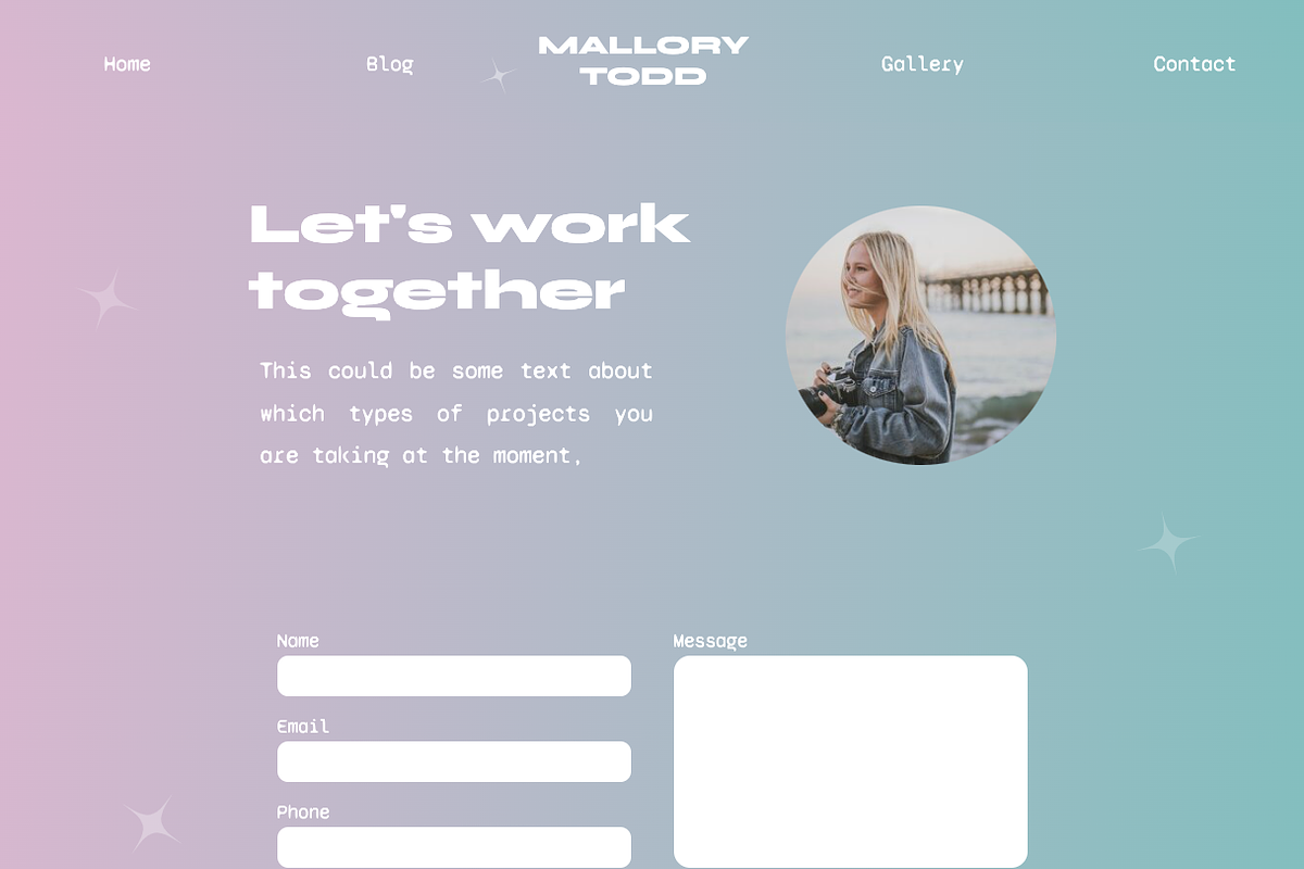 'Gradient Aura' Showit Web Template, a Landing Page Template by maddiedigitalco. (Photo 5 of 5)