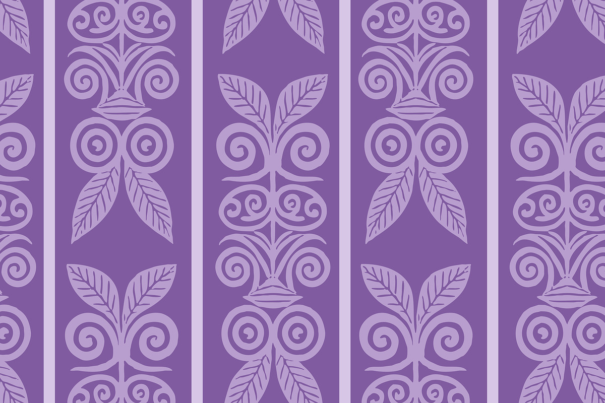 Purple Tropical Stripe Seamless, a Pattern Graphic by Sharon Schwalbe (Photo 5 of 5)