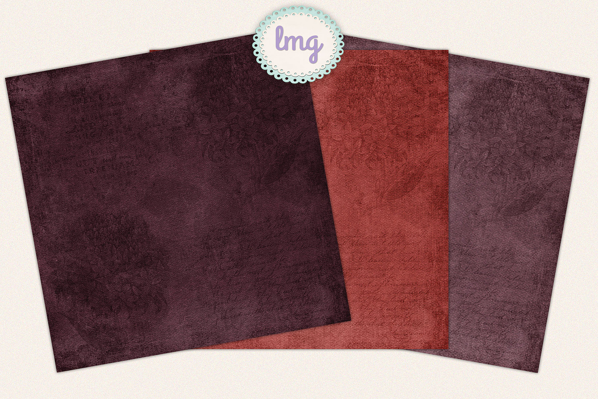 Fall Evening Scrapbook Papers, a Pattern Graphic by Lavender Mint Graphics (Photo 2 of 5)