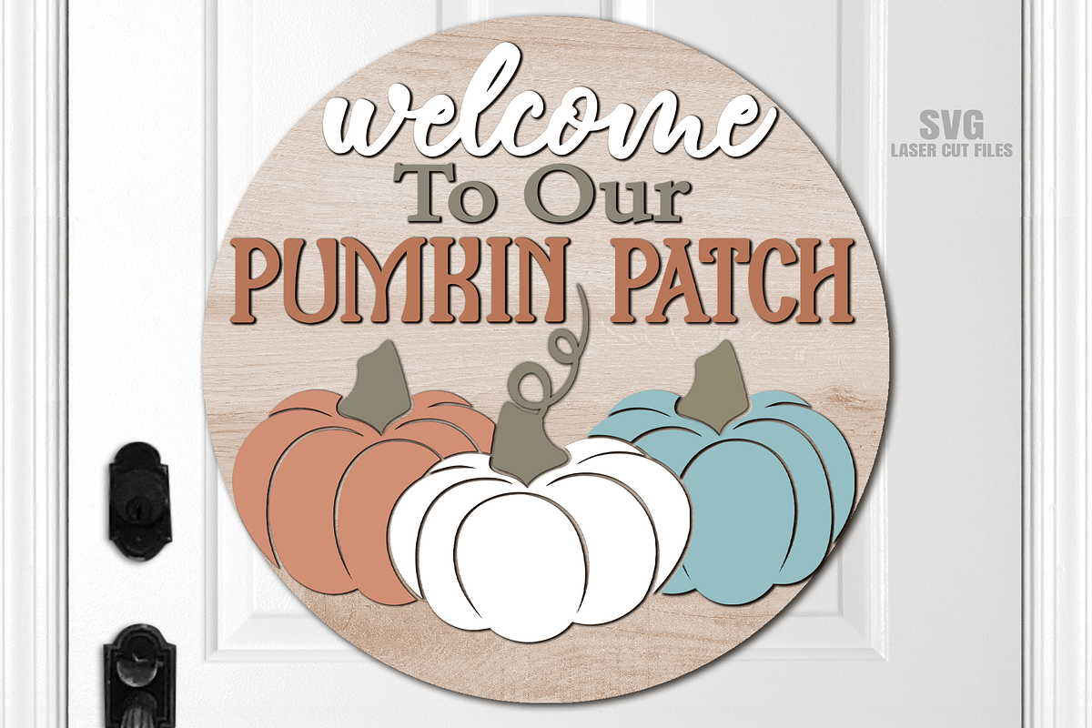 Pumpkin SVG | Fall Sign Laser Files, a Graphic by Cloud9DesignSVG (Photo 2 of 3)
