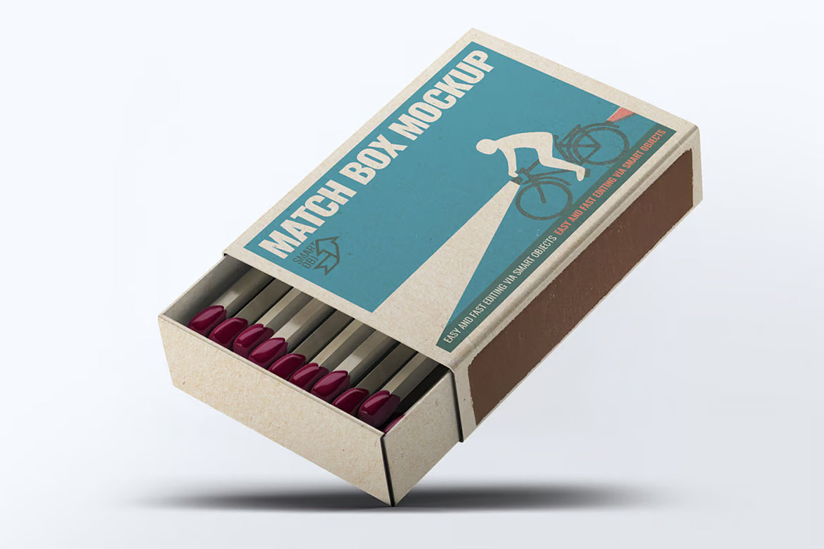 Match Box Mock-up, a Household Mockup by Se٧enStudio (Photo 3 of 10)