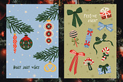Christmas Folk Art graphic set, a Seasonal Illustration by Madiwaso (Thumbnail 10 of 13)