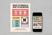 Food Drive Flyer Templates, a Flyer Template by BrandPacks (Thumbnail 3 of 5)