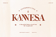 Kannesa Elegant Serif Font Typeface, a Serif Font by Graphicxell (Thumbnail 1 of 10)