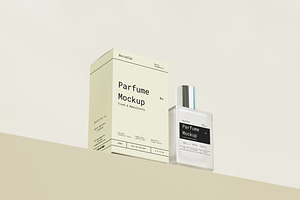 Parfume & Box Mockup