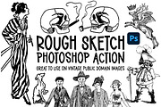 Rough Sketch Photoshop Action, an Action Add-On by Heather Green Designs (Thumbnail 1 of 10)