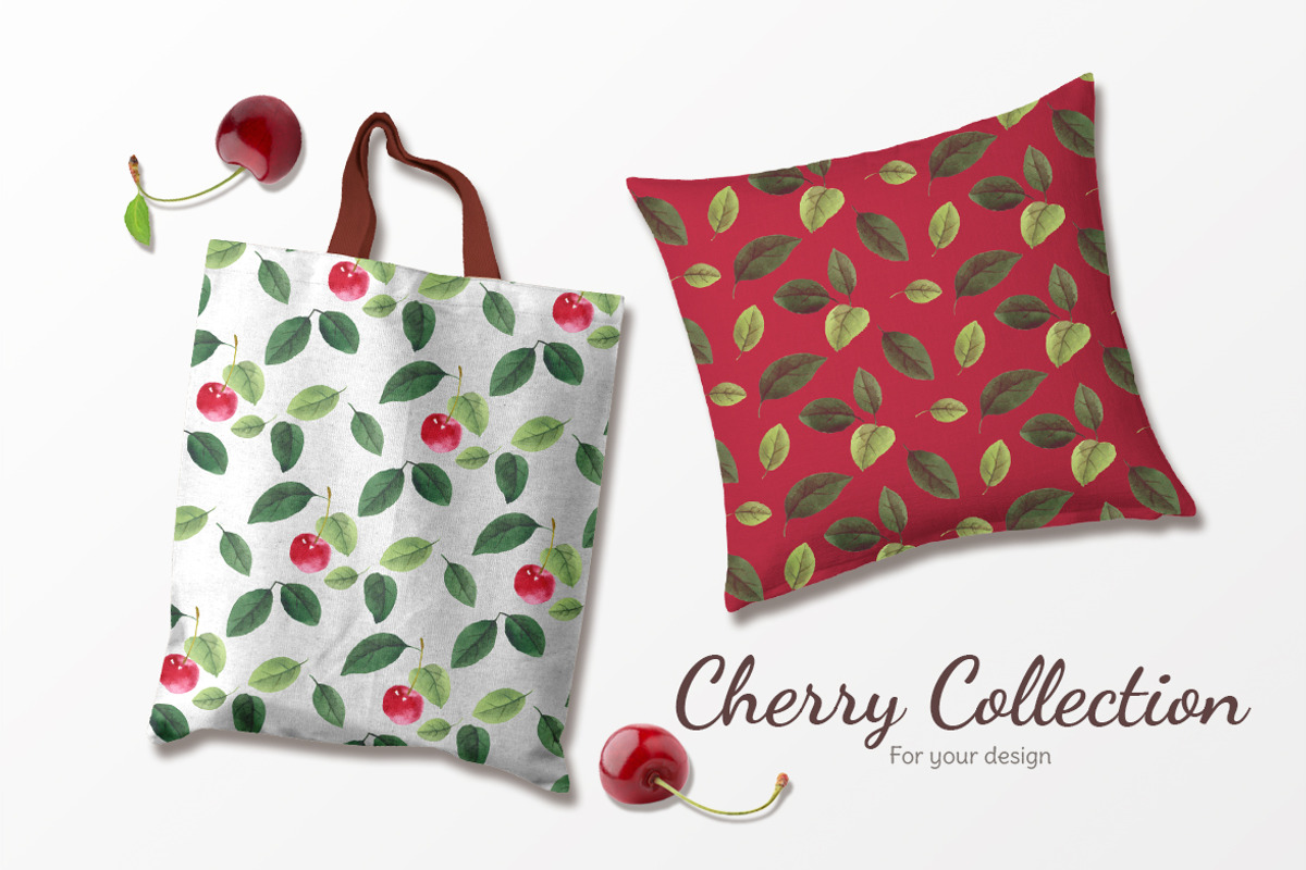 Сherry collection, a Pattern Graphic by oKOLOstyle (Photo 3 of 7)