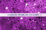 Purple Galaxy. Watercolor seamless, a Pattern Graphic by Olgaart (Thumbnail 4 of 4)
