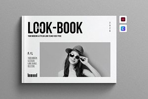 Fashion Lookbook Template Landscape, a Magazine Template by Work-Envance