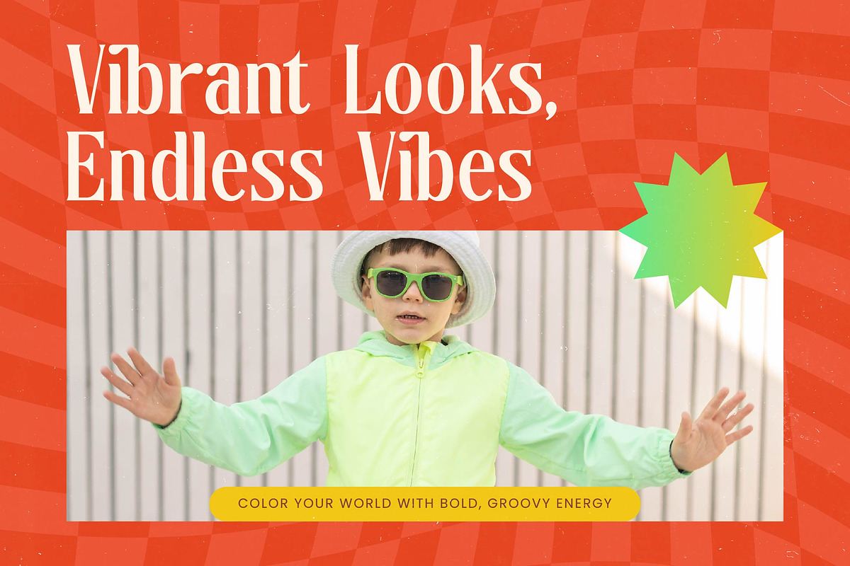 Sunkis Groovy Retro Display Font, a Serif Font by timelesstype.co (Photo 10 of 20)