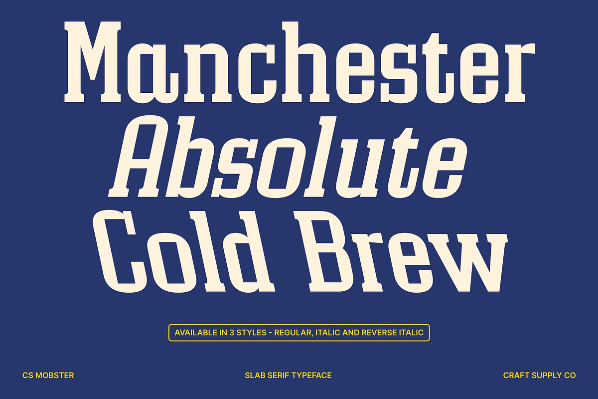CS Mobster – Slab Serif Font, a Slab Serif Font by Craft Supply Co. (Photo 4 of 8)