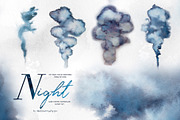 Hand-Painted Night Clipart Set, an Animal Illustration by ArtCreationsDesign (Thumbnail 28 of 29)