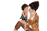 Mom Daughter & Coffee Illustration, a Person Illustration by faeDesign (Thumbnail 4 of 4)