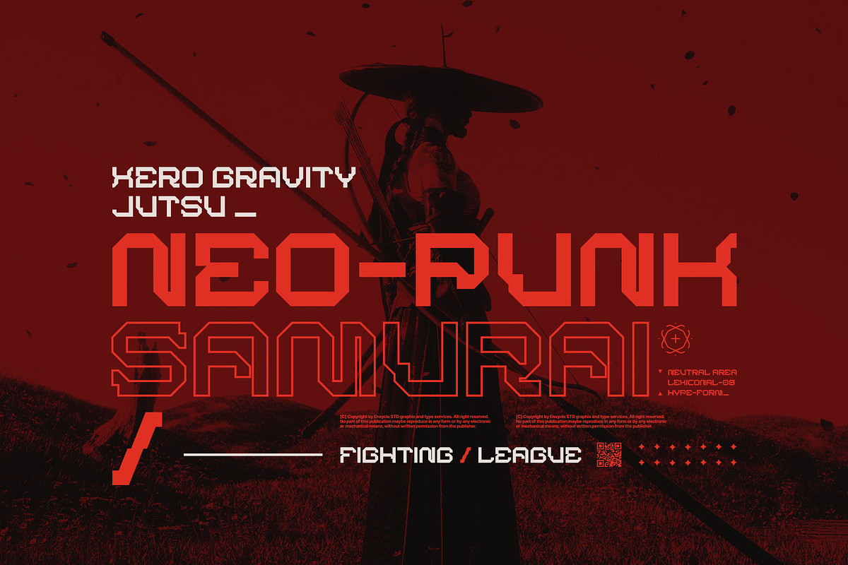 BARKMO-36 - Futuristic CyberpunkFont, a Sans Serif Font by Enxyclo Studio (Photo 7 of 10)