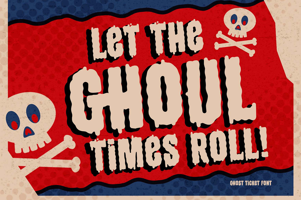 Ghost Ticket a Cartoon Horror Font, a Handwritten Font by Rasiorise Studio (Photo 11 of 12)