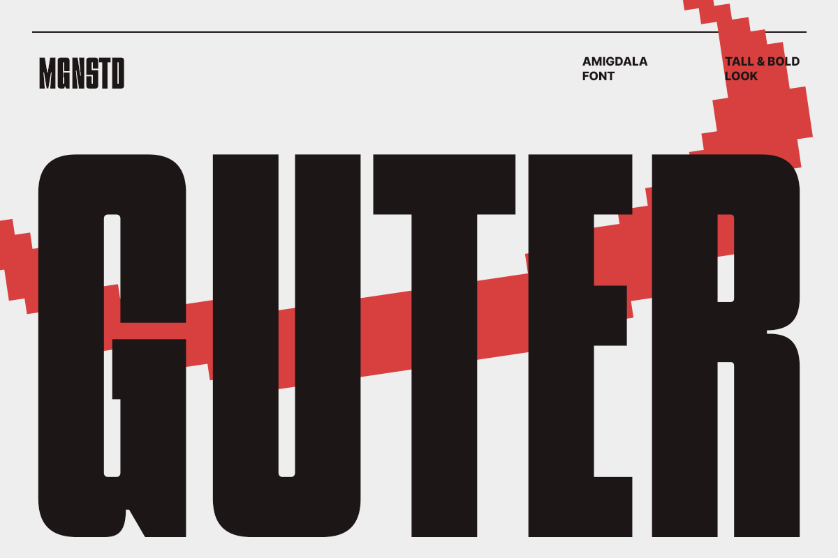 Amigdala Tall Display Font, a Font by Migunani Studio (Photo 2 of 10)