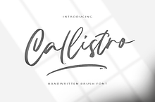 Callistro || BRUSH FONT