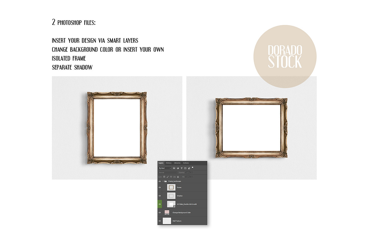 Isolated Frame. Portrait+Landscape, a Print Template by Dorado Stock (Photo 4 of 8)