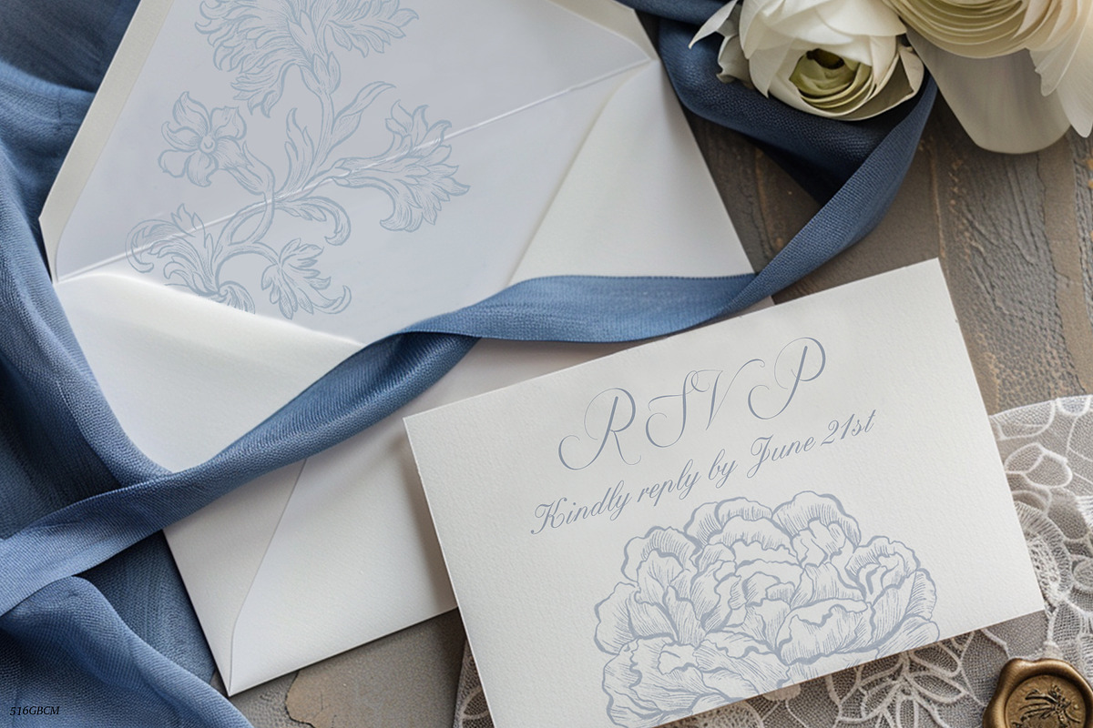 Baroque blue flowers, chinoiserie, a Decorative Illustration by GrafikBoutique (Photo 4 of 8)