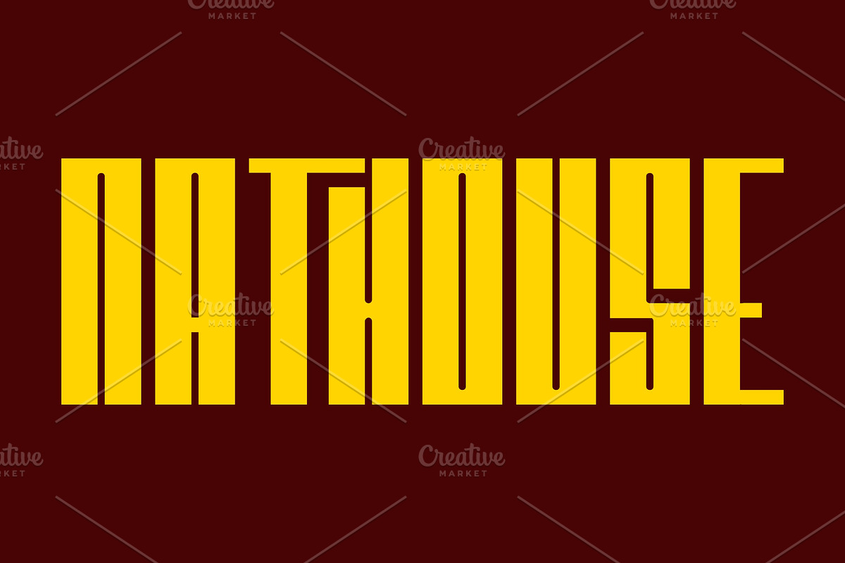 Nathouse Condensed Strong Font, a Sans Serif Font by Artiveko (Photo 1 of 8)