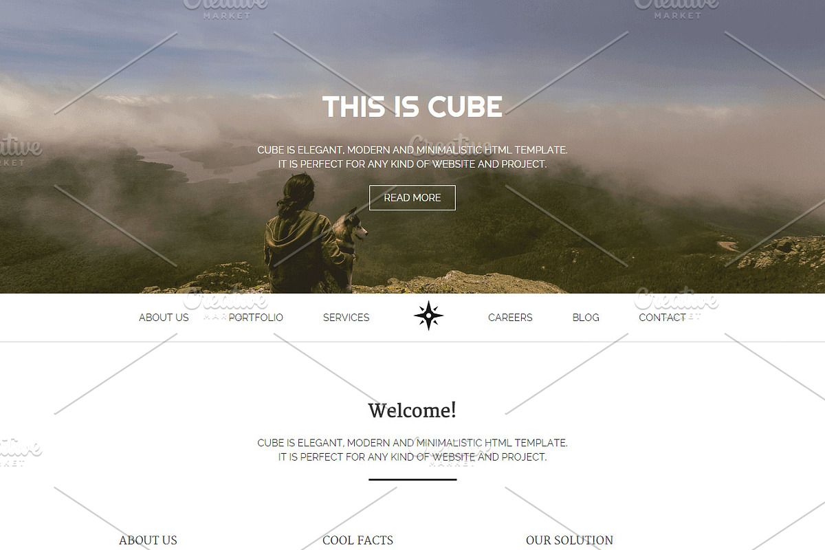 CUBE: Minimal Multi-Purpose Template, a HTML Template by Devero (Photo 6 of 11)