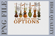 Witch Broom Options Halloween PNG, a Graphic by olgasallom (Thumbnail 1 of 3)