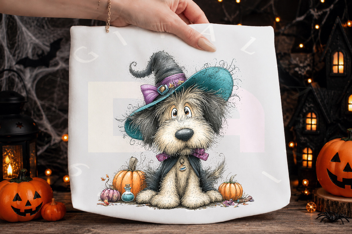 Whimsical Halloween Dog Clipart, a Transportation Illustration by Digital Artistic99 (Photo 4 of 7)