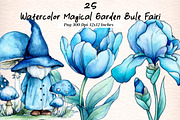 Watercolor Magical Garden Bule Fairi, an Illustration by Digital Artistic99 (Thumbnail 1 of 10)