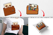 Dad’s Wallet Clipart, a Graphic by Artnoy (Thumbnail 3 of 5)