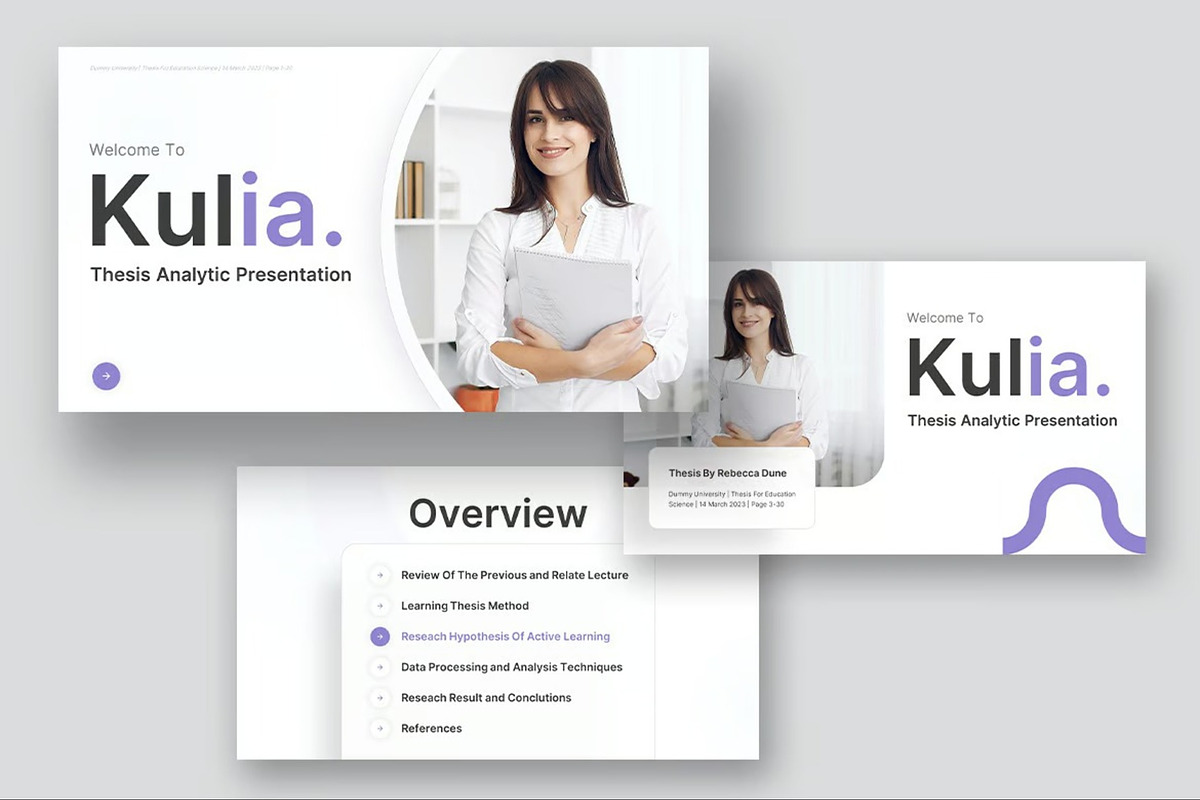 Thesis Analytic Keynote Templates, a Presentation Template by Fit-tee (Photo 3 of 11)