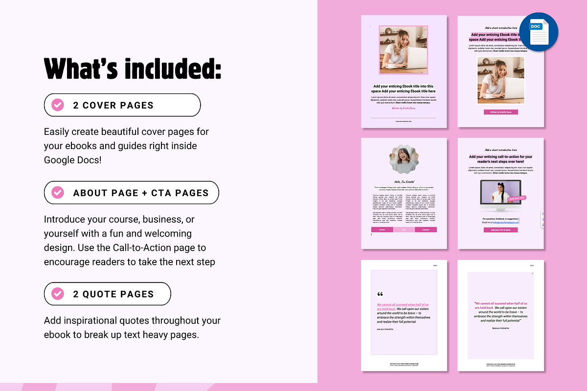 Google Docs Ebook Template, a Presentation Template by Our Polished Pages (Photo 4 of 7)