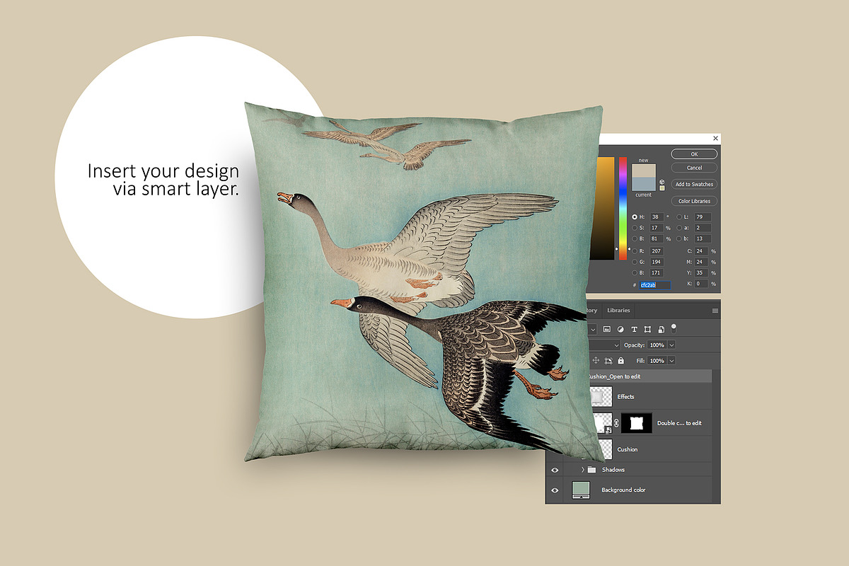 Isolated squaer cushion mockup, a Product Mockup by Dorado Stock (Photo 3 of 7)