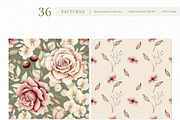Watercolor Boho Fall Dusty Rose Set, a Decorative Illustration by Carol Lozove (Thumbnail 36 of 74)