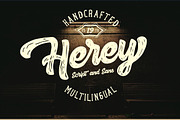 Herey - Script and Sans, a Script Font by Inspiratype (Thumbnail 1 of 10)