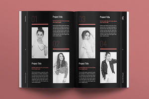 Photo Book Template Design Layout