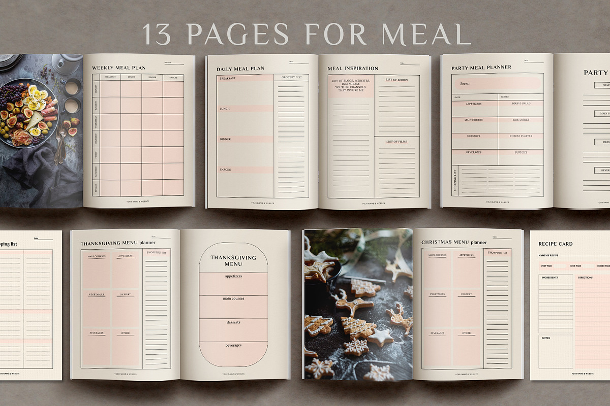 Aesthetic Planner & Calendar, a Stationery Template by Anatartan Design (Photo 8 of 27)