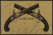 Flintlock Pistol, an Object Graphic by Bearded Creative (Thumbnail 1 of 2)