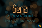 Senzi, a Sans Serif Font by Wakoletras (Thumbnail 1 of 4)