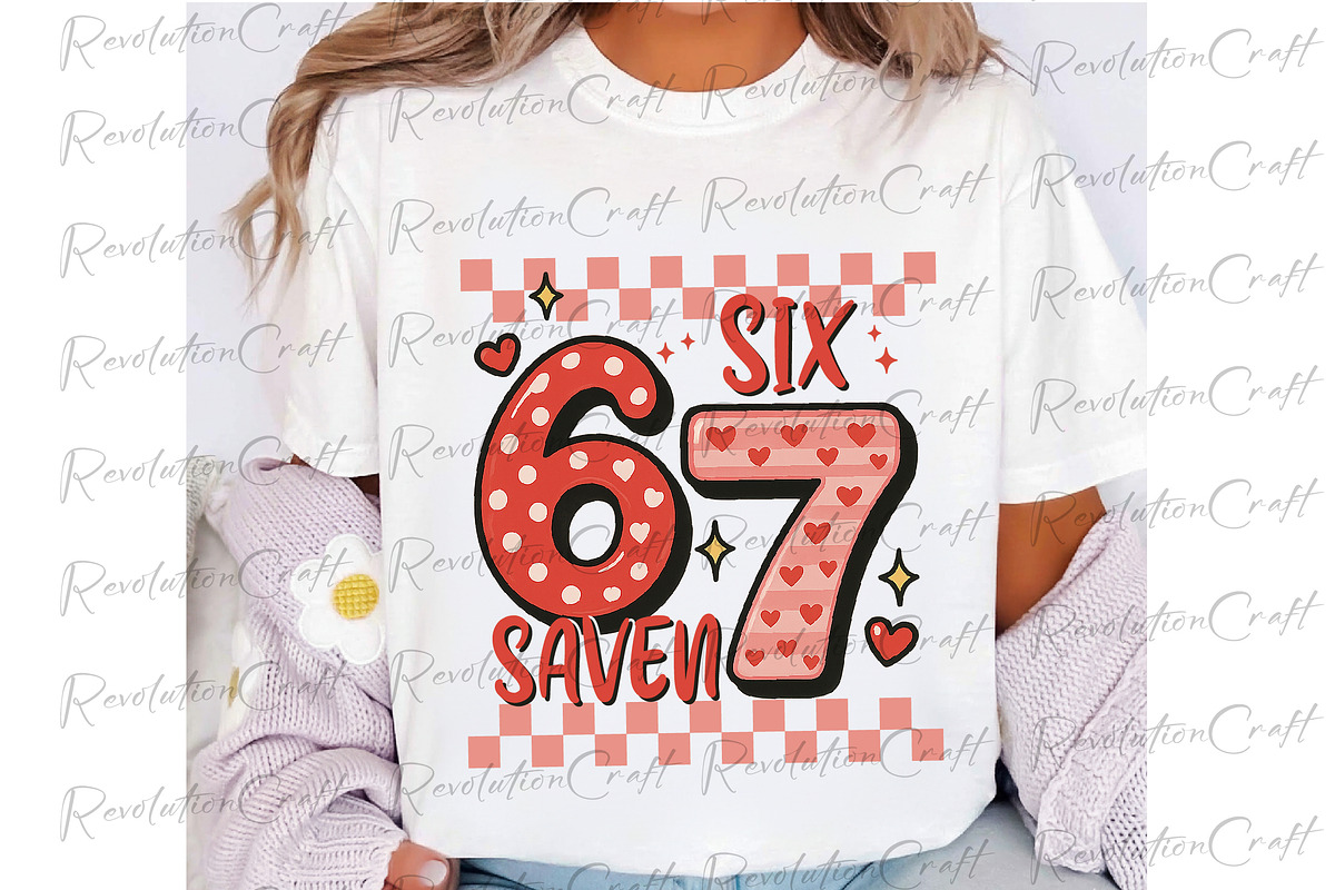 Six Seven Valentine Sublimation PNG, an Illustration by OK Design (Photo 4 of 4)
