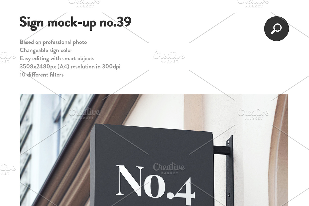 50 sign facade signboard logo mock, a Product Mockup by PrintPixel (Photo 41 of 53)