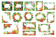 Tropical Frames and Borders, a Seasonal Illustration by ViktoriaARTprint (Thumbnail 3 of 8)